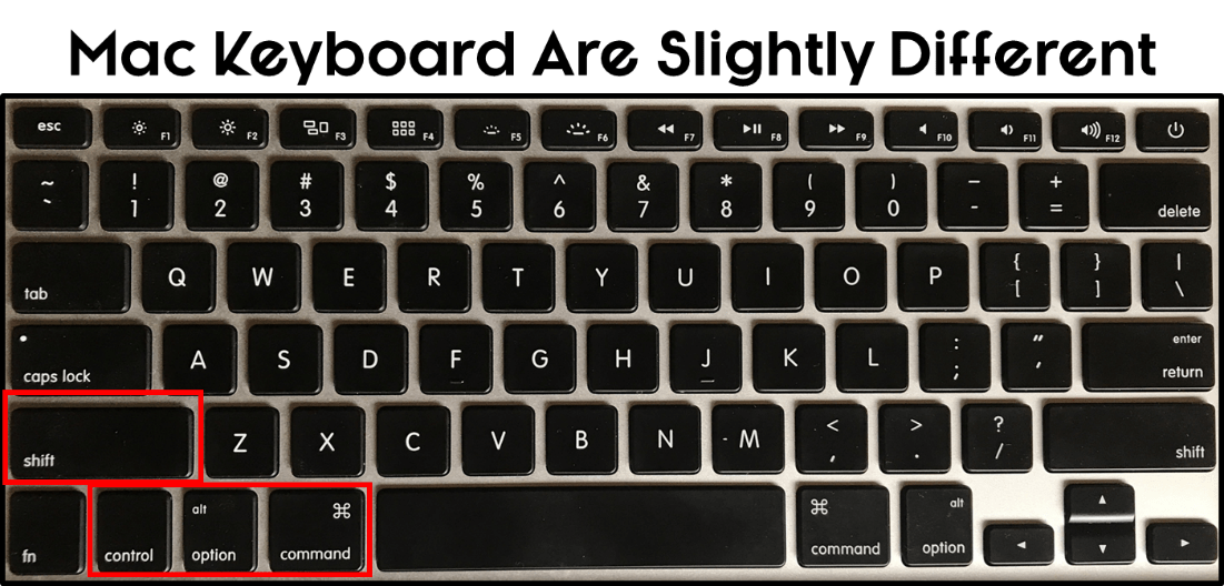 Keyboard shortcuts not working mac high sierra